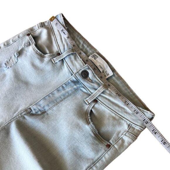 RSQ crop flare jeans distressed light denim Size 3 (26W) - Picture 11 of 15